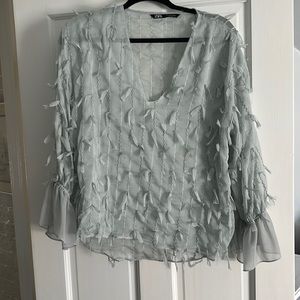 Zara fringe spring top